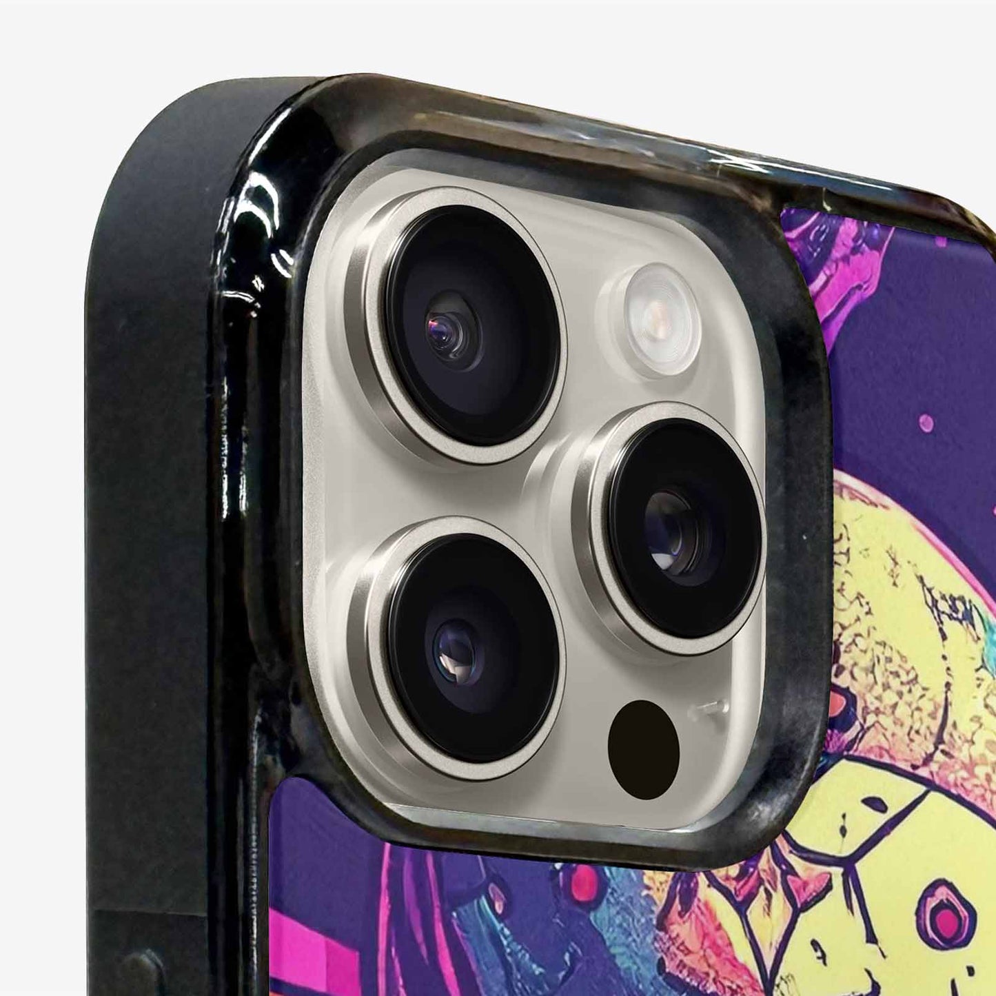 iPhone 16 Pro Max Case — Pride Flag Skulls Seamless Pattern Vibrant, Personalized Phone Case