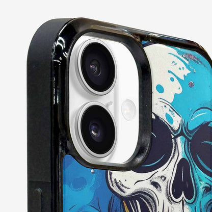 iPhone 16 Case — Graffiti Skull Art Seamless Pattern Vibrant, Custom Made Phone Cover