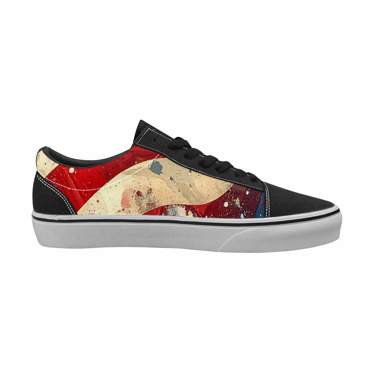 MEN'S American Flag Stars Canvas Lace-Up Dark Academia Sneakers