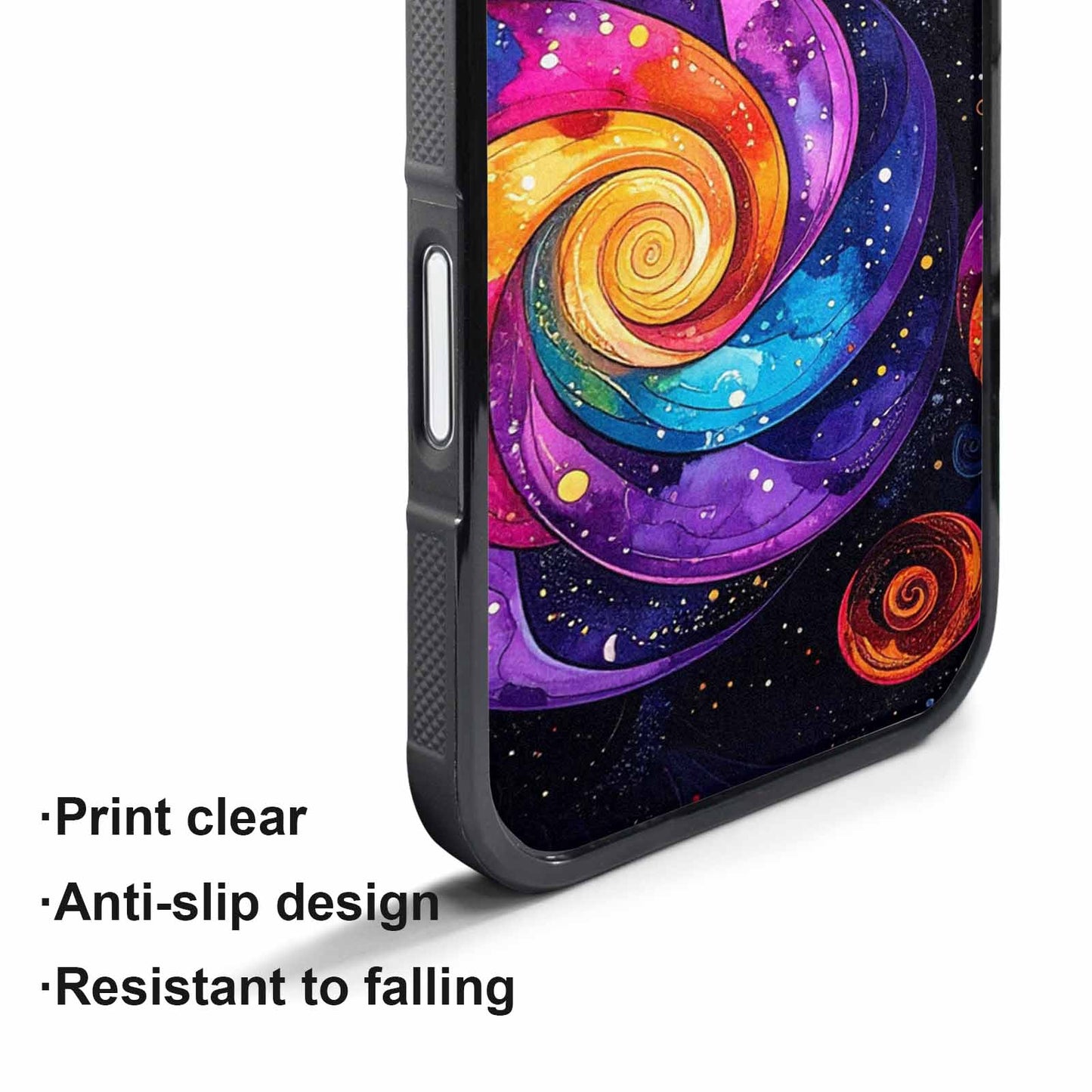 iPhone 17 Air Case — Rose Galaxy Art Seamless Pattern Galaxy, Original Design Phone Case