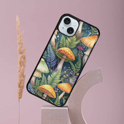 iPhone 15 Plus Case — Mushrooms Botanicalmushrooms P, Custom Phone Case
