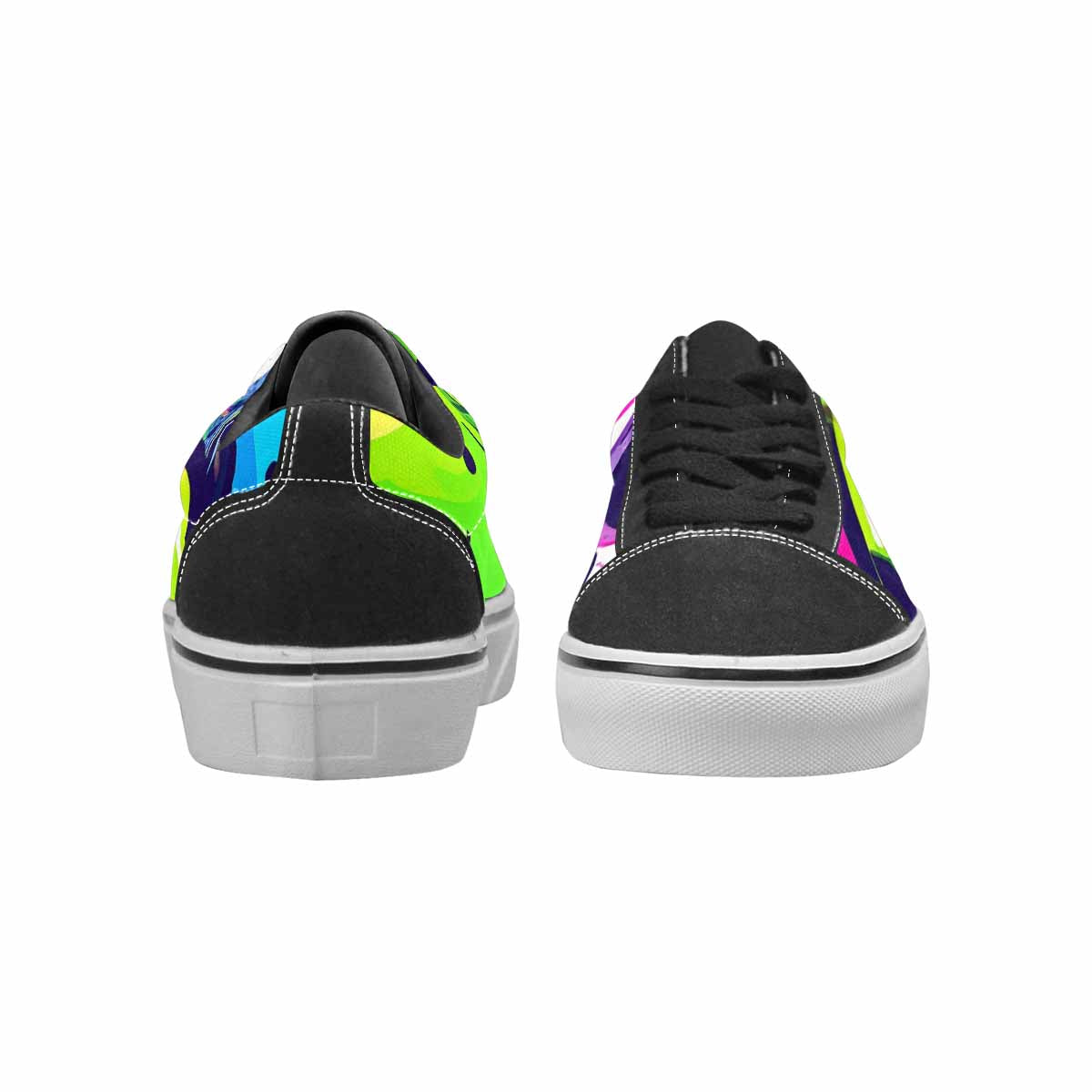 MEN'S Acid Wash Cartoon Canvas Lace-Up Grunge Sneakers