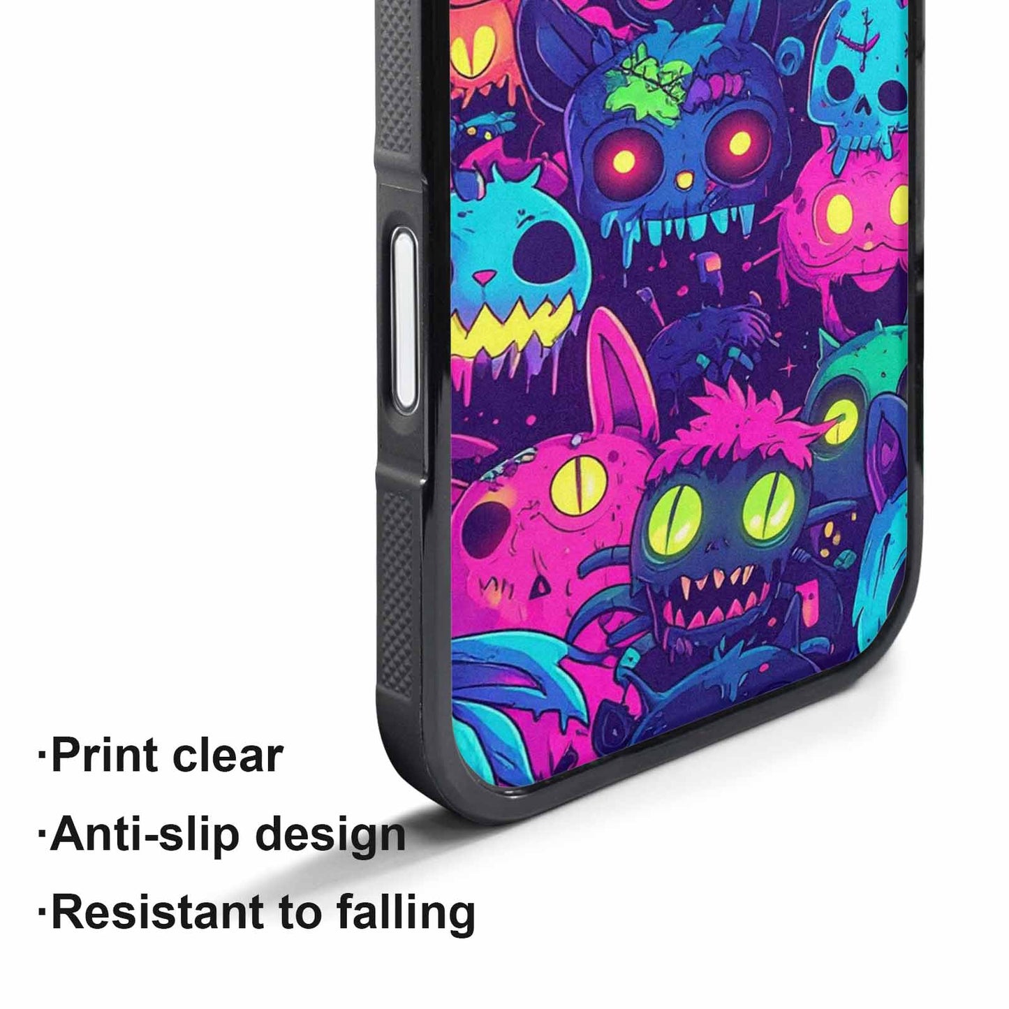 iPhone 17 Pro Max Case — Mixed Toxic Glow Creature Cartoon Cute, Personalized Phone Case