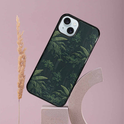 iPhone 15 Plus Case — Seamless Pattern Ancient Redwood Forest Giant, Original Design Phone Case