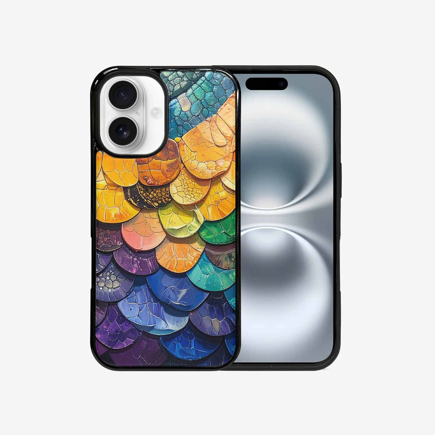 iPhone 16 Case — Reptile Scale Full Color Vibrant Reptile, Custom Phone Case