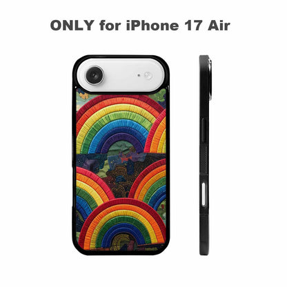 iPhone 17 Air Case — Vivid Camo Rainbow Arc Camo, Custom Designed Case Cover