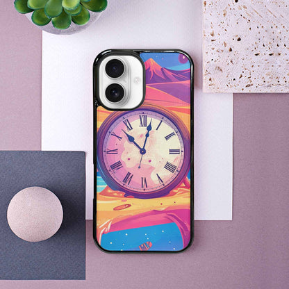 iPhone 16 Case — Salvadore Dali Surrealist Dreamscape Pattern Melting, Personalized Phone Case