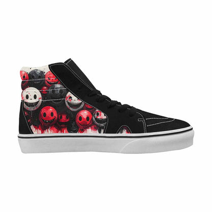 MEN'S Melting Moon Smiley High Top Canvas Aesthetic Shoes