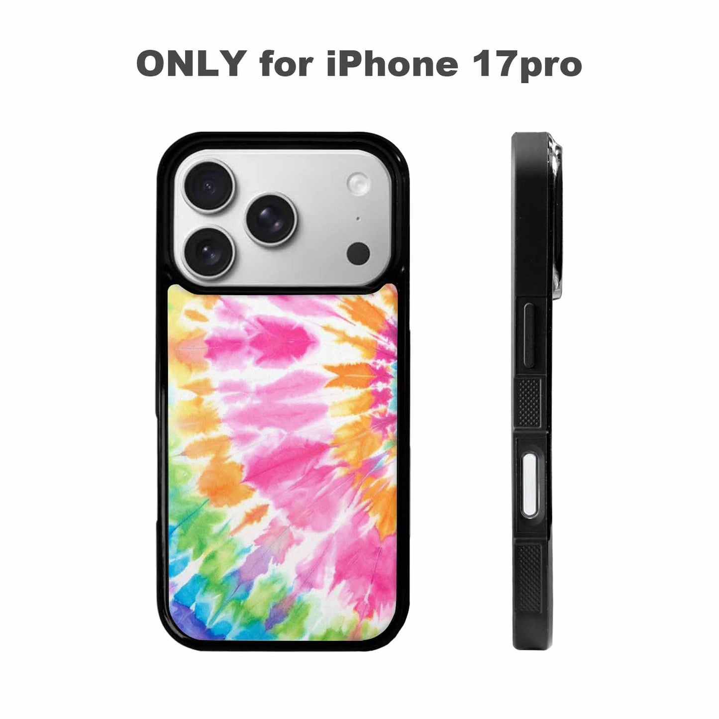 iPhone 17 Pro Case — Tie Dye Rainbow Twist Custom Tie, Custom Art Phone Cover