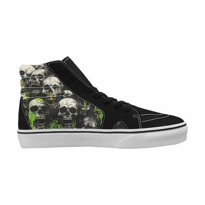 MEN'S Rainbow From Skull S High Top Canvas Y2K Custom Shoes