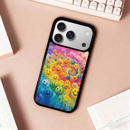 iPhone 17 Pro Case — Smiley Facessmiley Faces Tie D Original, Custom Made Phone Cover
