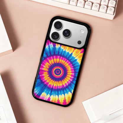 iPhone 17 Pro Case — Tie Dye Spiral Art Seamless Tie, Custom Print Case Cover