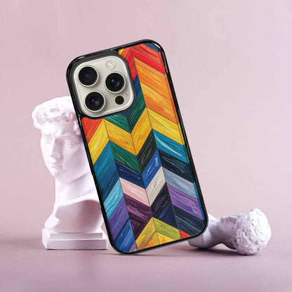 iPhone 16 Pro Case — Progress Pride Flag Color Theme Small, Custom Phone Case