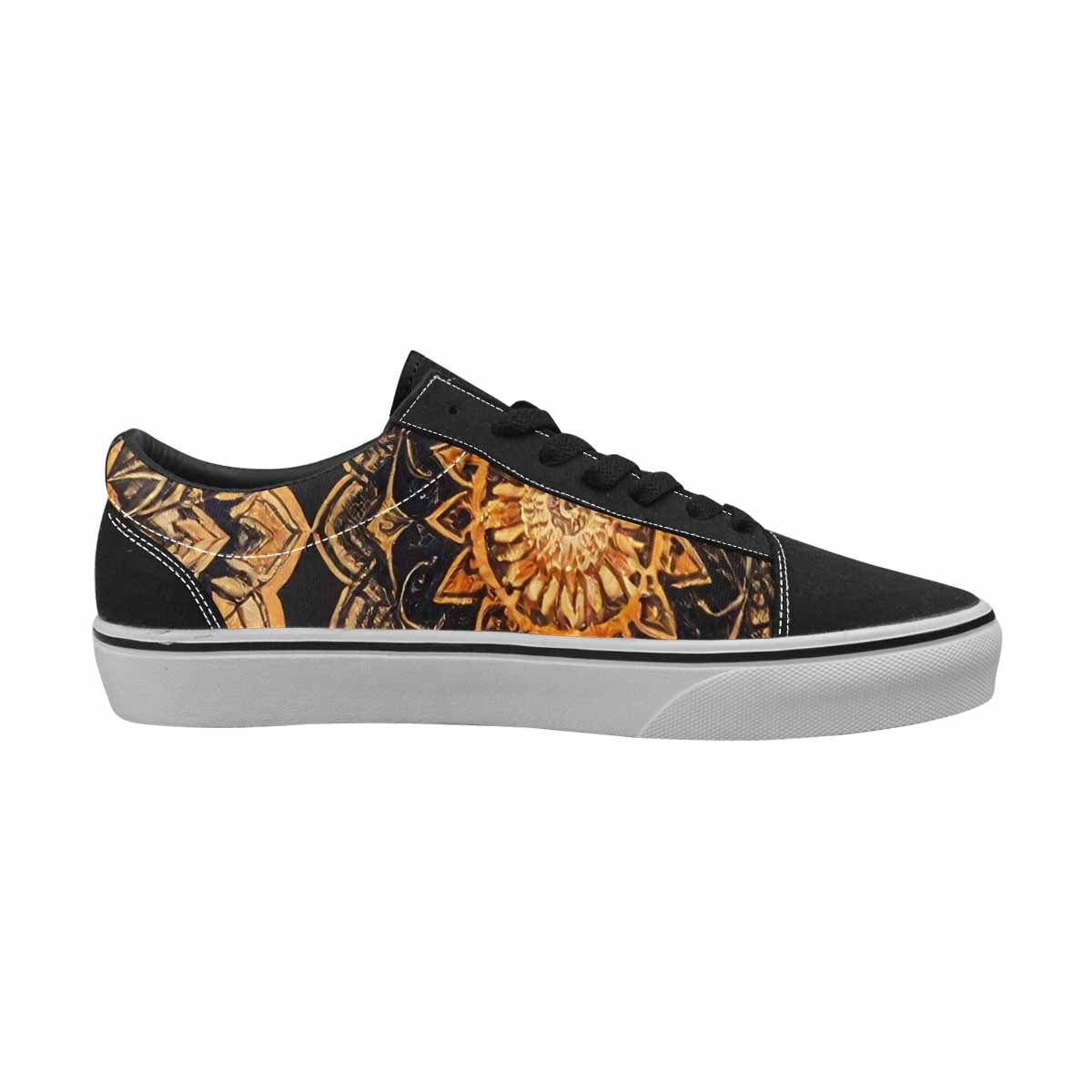 MEN'S Mandala Canvas Lace-Up Surreal Custom Sneakers