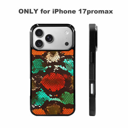 iPhone 17 Pro Max Case — Snake Print Dark Seamless Animal Print, Custom Print Case Cover