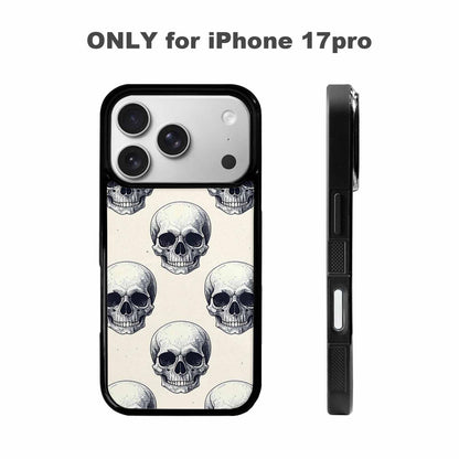 iPhone 17 Pro Case — Skull Dark Art Gothic Print Gothic, Unique Phone Case Design