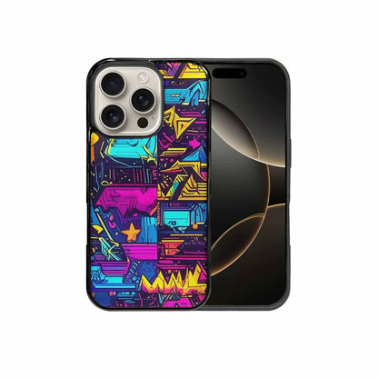 iPhone 16 Pro Case — 80s Retro Motif 80s Retro Motifs, Customized Protective Case