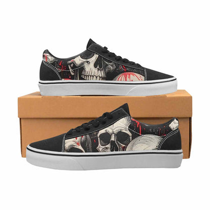 WOMEN'S Rainbow From Skull S Lace-Up Canvas Dreamlike Custom Shoes