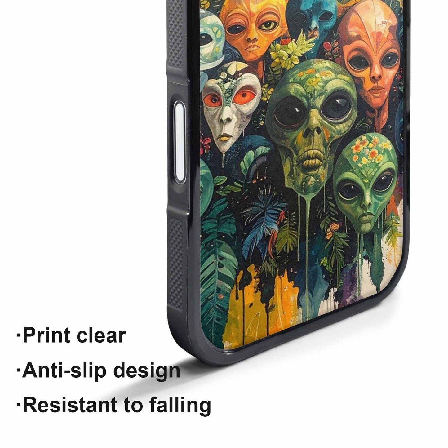 iPhone 17 Pro Max Case — Aliens Pattern Hundreds Of Alien Scifi, Custom Phone Case