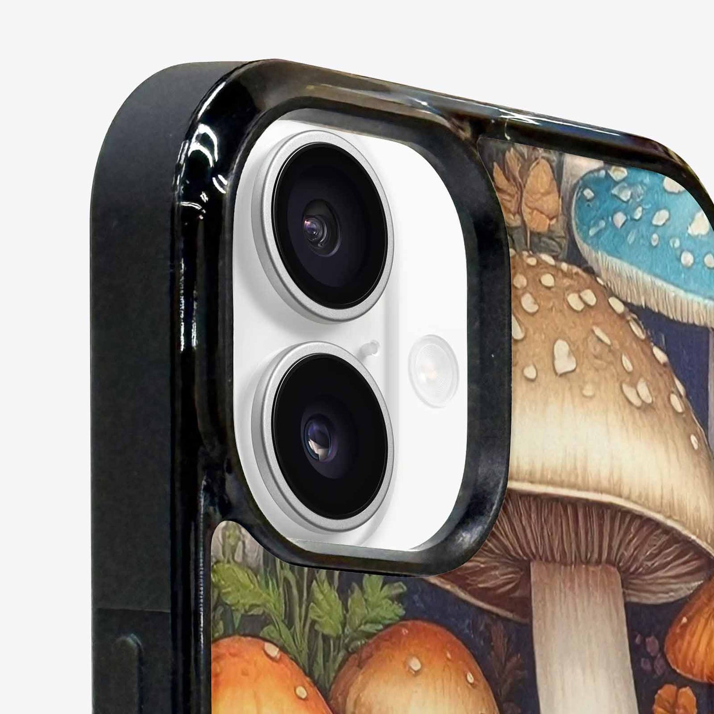 iPhone 16 Case — Mushrooms General Mushrooms Pa, Custom Art Phone Cover