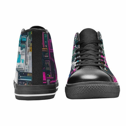 MEN'S Circuit Board Cyberpunk High Top Canvas Aesthetic Sneakers