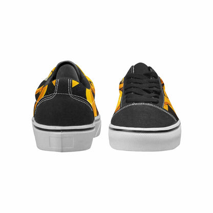 WOMEN'S Melting Moon Smiley — Lace-Up Canvas Surreal Custom Shoes