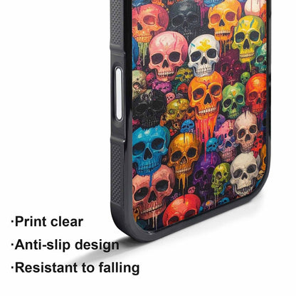 iPhone 17 Pro Max Case — Skulls (general) Skulls Pattern Gothic Skulls, Custom Art Phone Cover