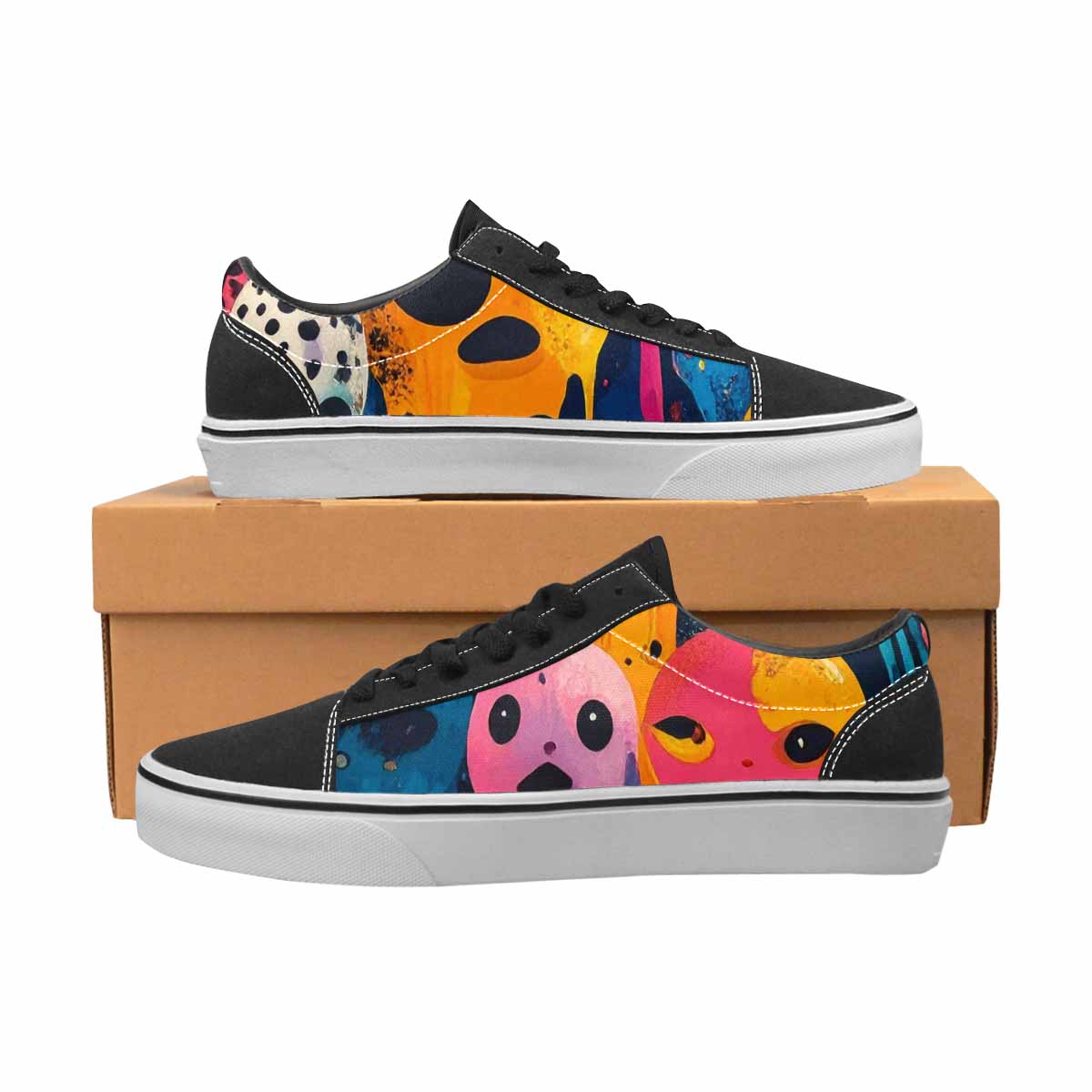 WOMEN'S Melting Aliens Lace-Up Canvas Aesthetic Shoes