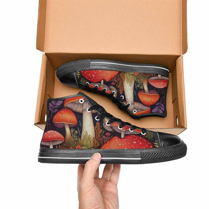 MEN'S Mushroom High Top Canvas Vivid Sneakers