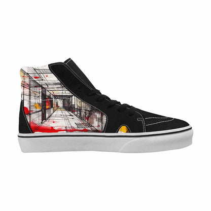 MEN'S Liminal Space Fragment High Top Canvas Dreamlike Custom Shoes