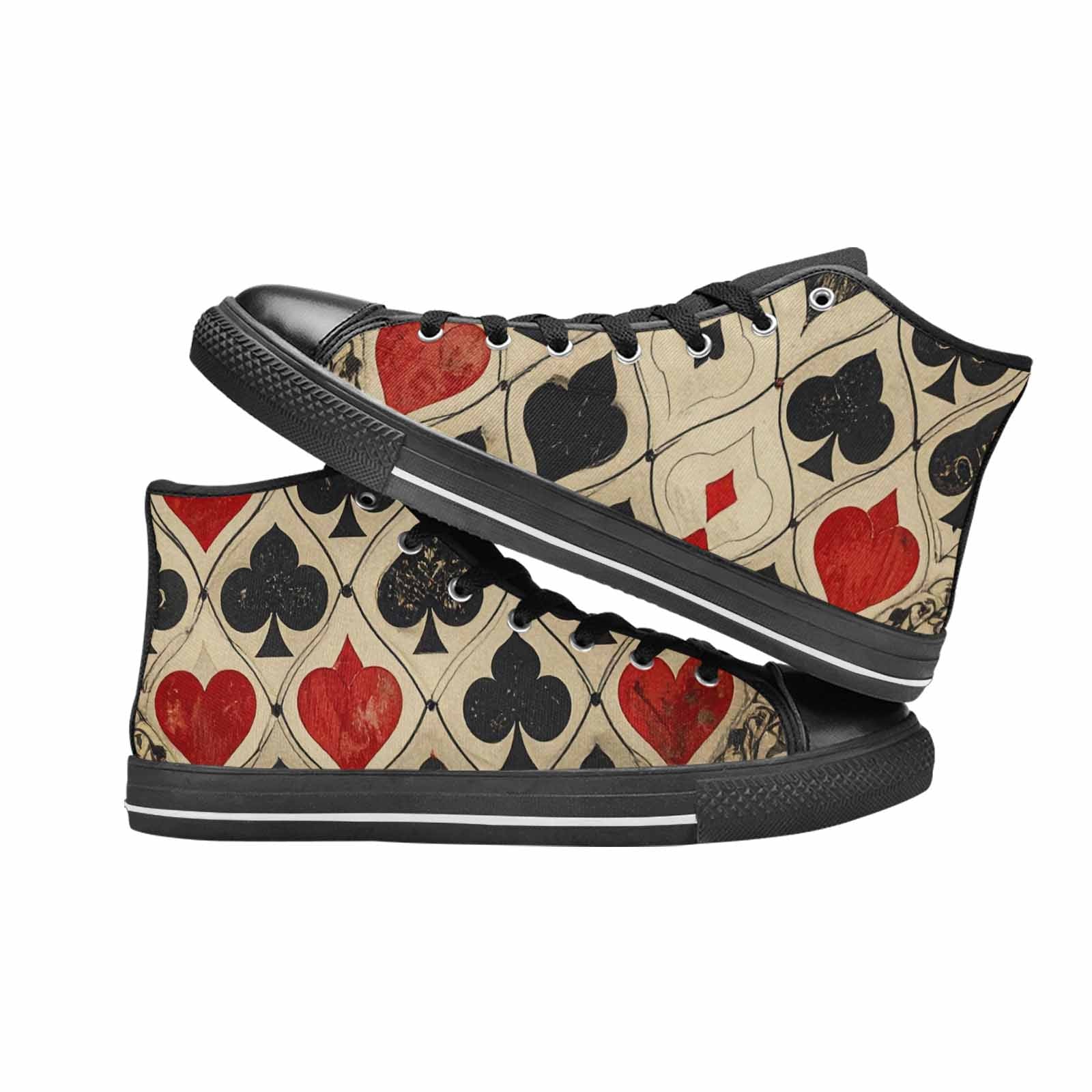 WOMEN'S Playing Card Suit High Top Canvas Dreamcore Shoes