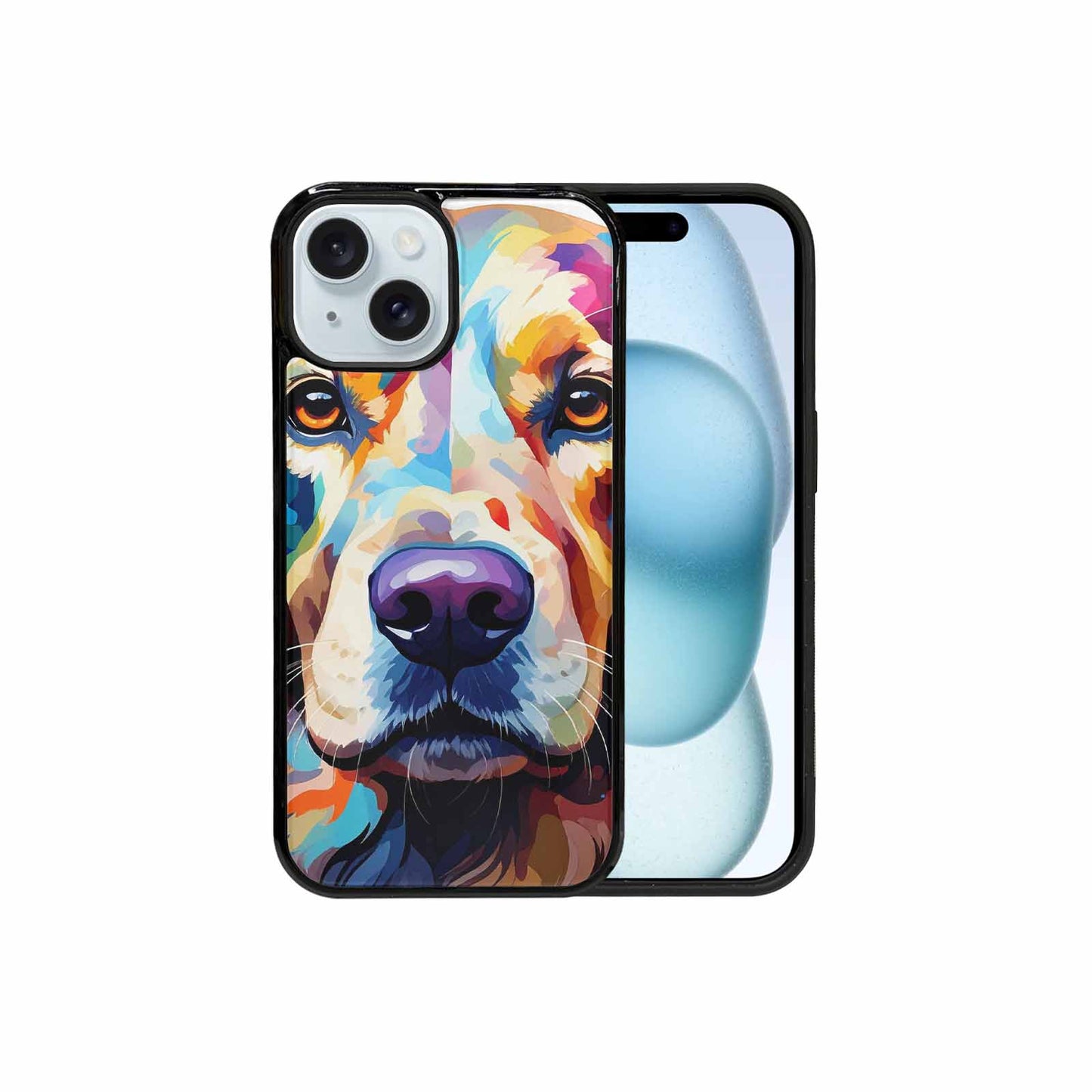 iPhone 15 Case — Golden Retriever Watercolor Art Pattern, Custom Phone Case