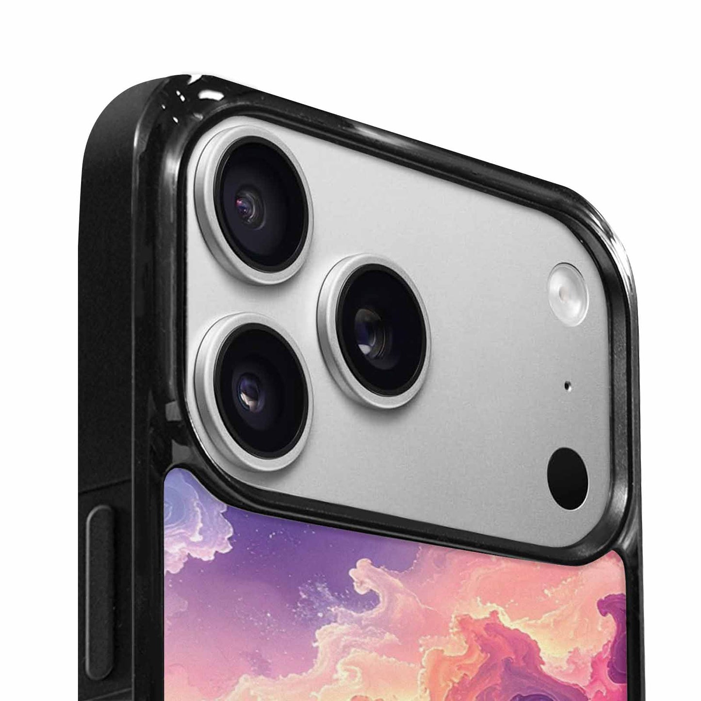 iPhone 17 Pro Case — Seamless Tileable Pattern Of Overlapping Galaxy, Custom Designed Case Cover