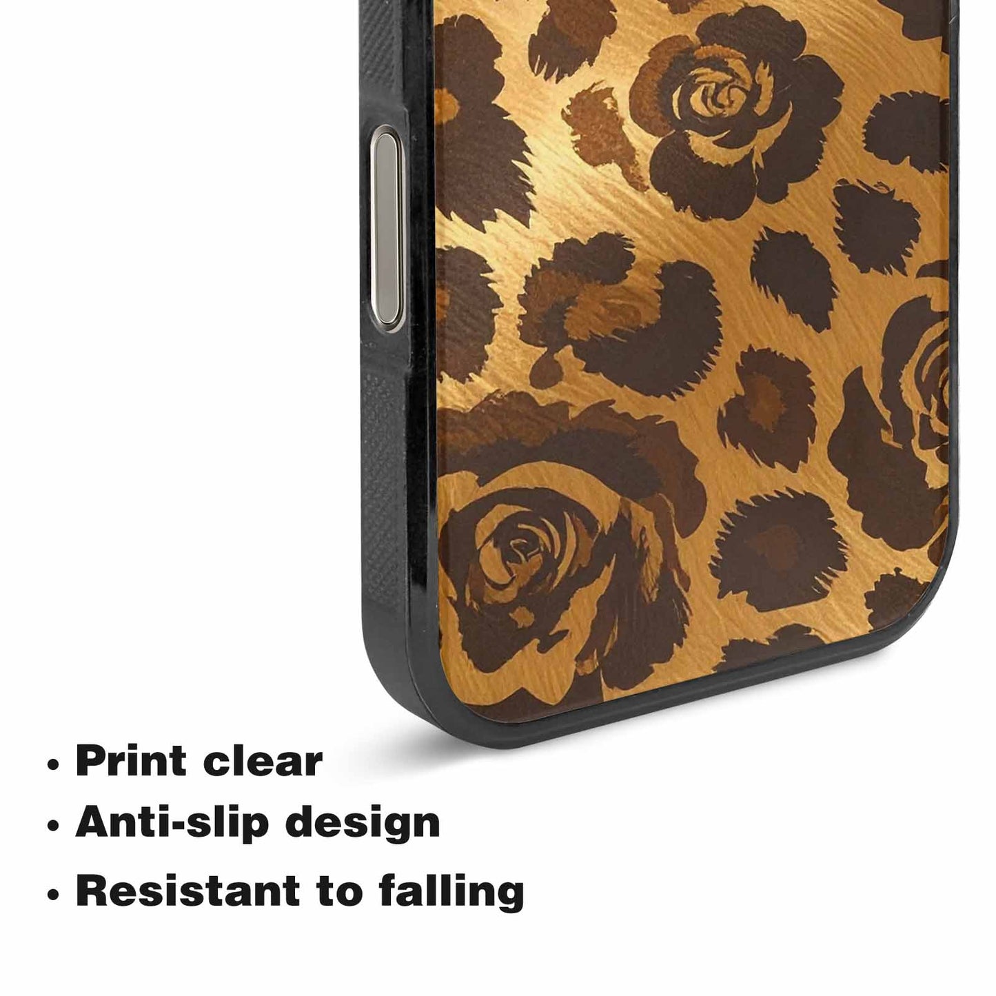 iPhone 16 Pro Case — Classic Leopard Print Warm Golden Tan, Personalized Phone Case