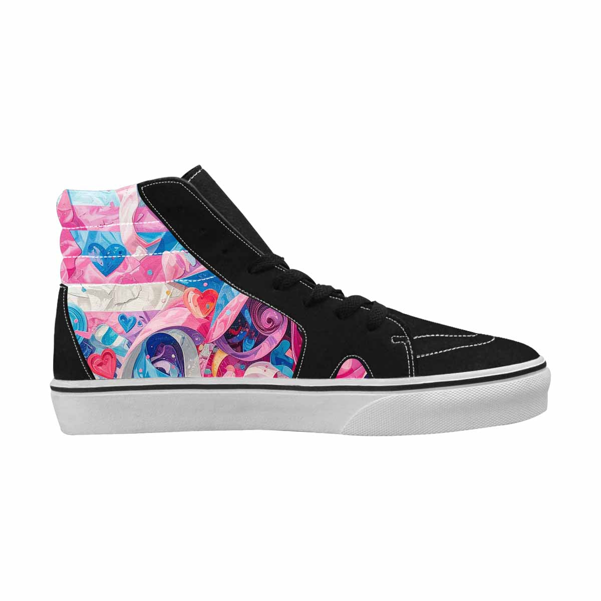 MEN'S Transgender Pride Flag High Top Canvas Dreamlike Shoes