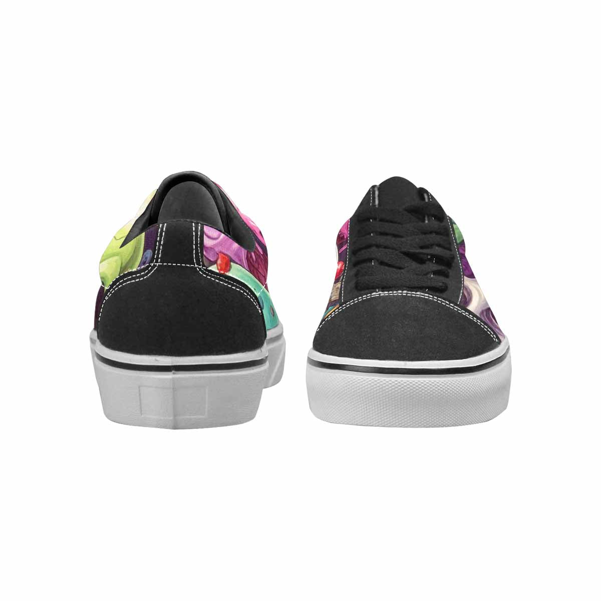 WOMEN'S Ice Cream Monsters  Lace-Up Canvas Cottagecore Sneakers