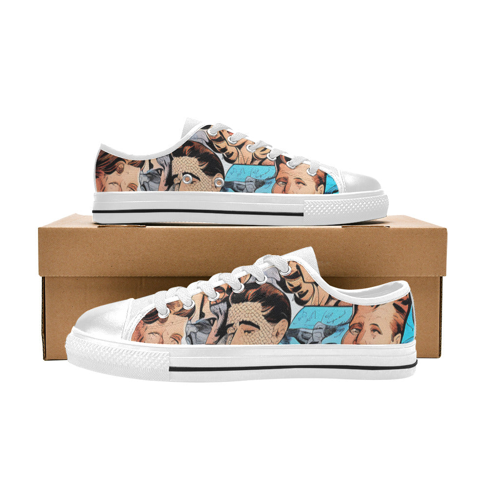 WOMEN'S Cc Retro Faces 3 Canvas Neon Fantasy Sneakers