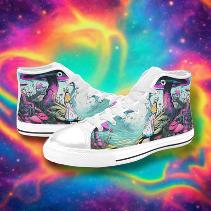Phoenix Orange Black Vivid Bold Art - Freaky Shoes
