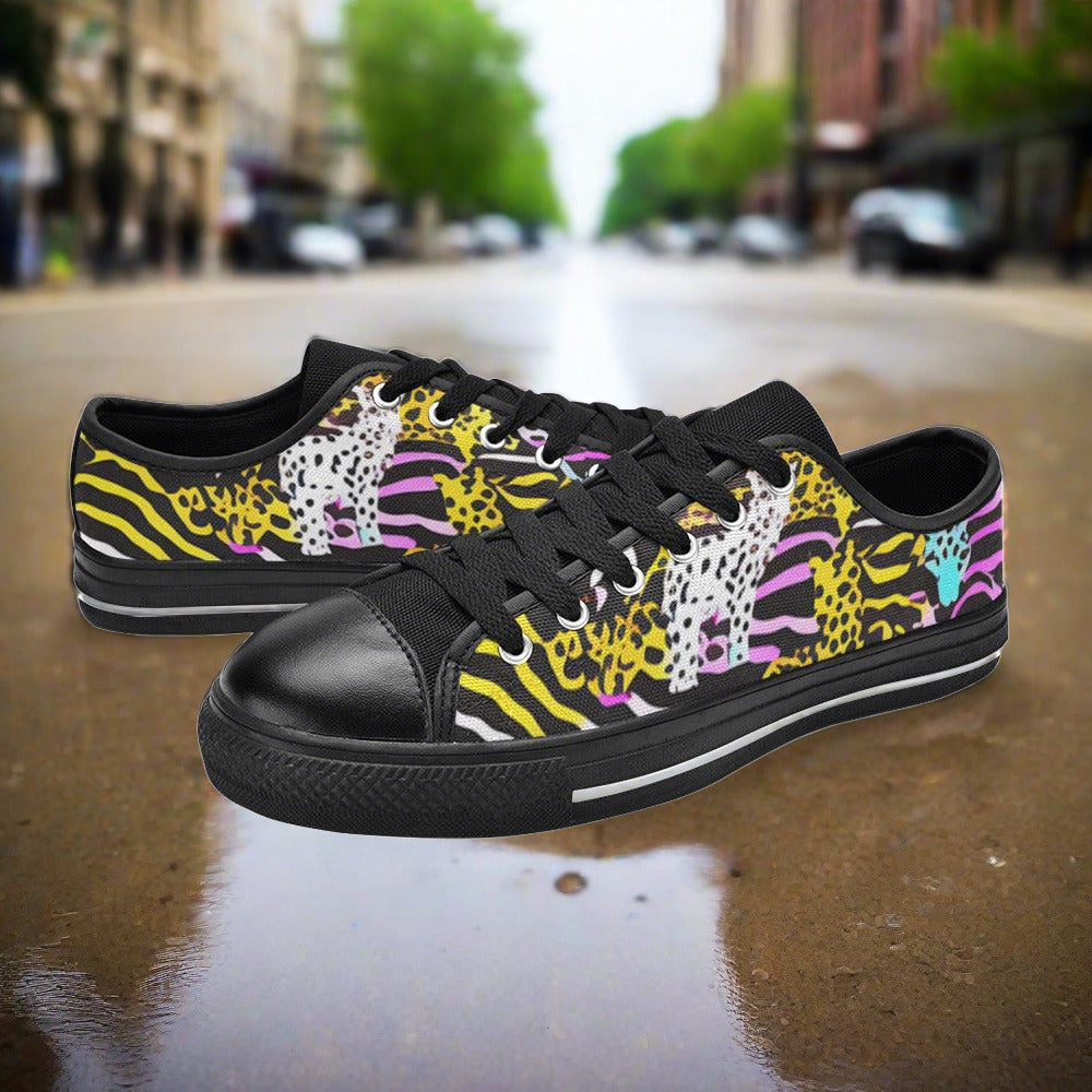 Cherry Blossom Jewel Rich Custom MEN Bold Art - Freaky Shoes | Custom Art Sneakers