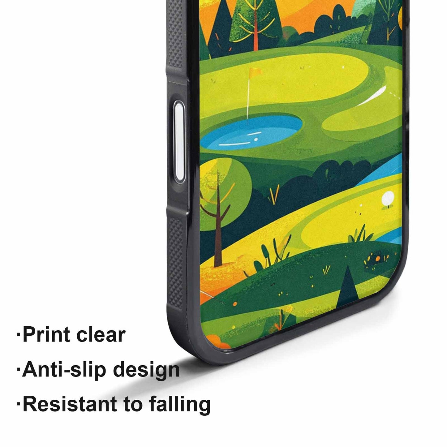 iPhone 17 Pro Max Case — Golf Cartoon Art Pattern Cartoon Cute, Custom Printed Phone Case