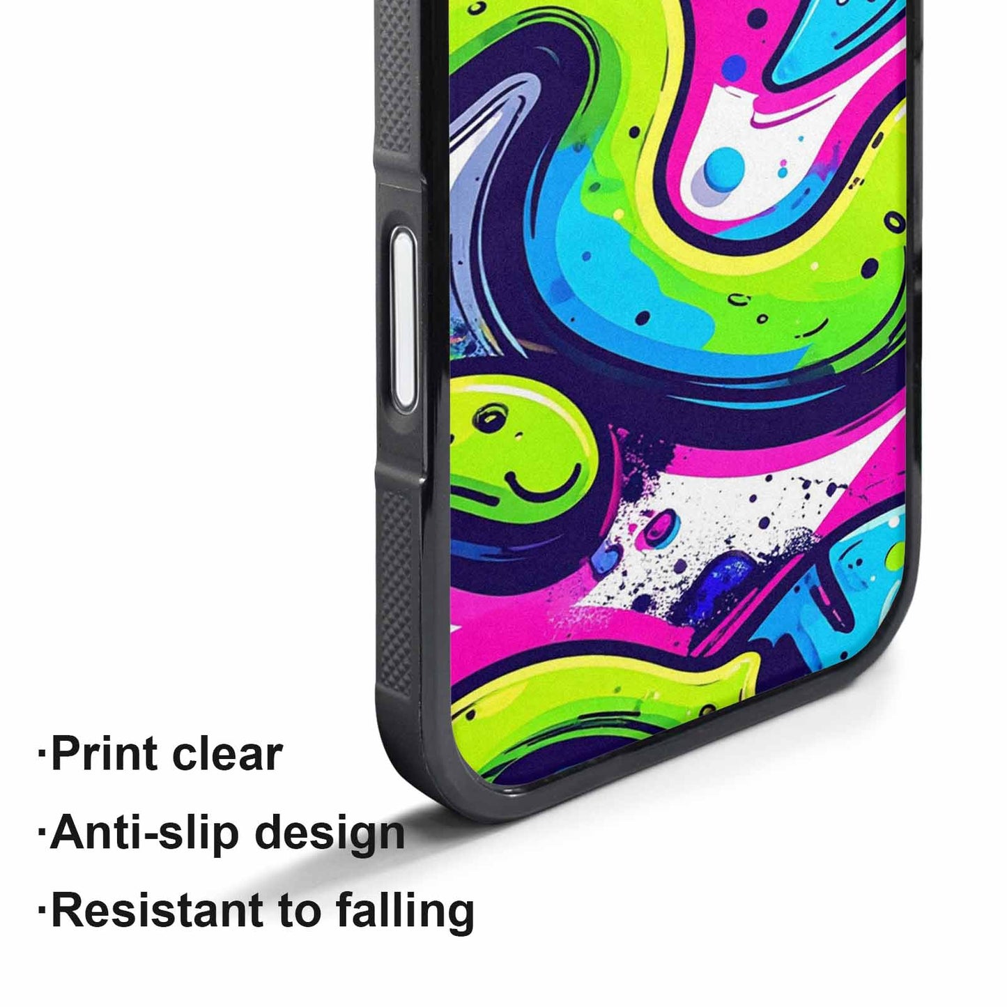 iPhone 17 Pro Max Case — Acid Wash Cartoon Tie Dye, Original Design Phone Case