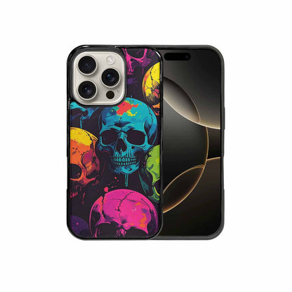 iPhone 16 Pro Case — 1000s Of Skulls Digital Camo Drip, Custom Made Phone Cover