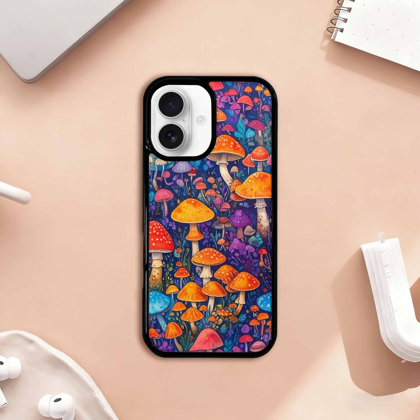 iPhone 17 Case — Mushrooms (general) Mushrooms Pa Original Art, Custom Print Case Cover