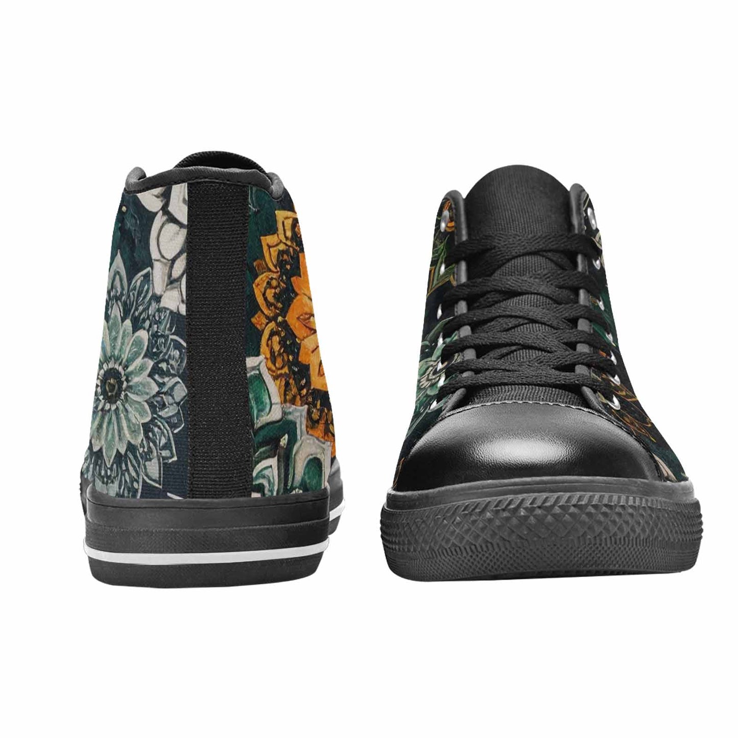 MEN'S Mandala High Top Canvas Cottagecore Custom Shoes