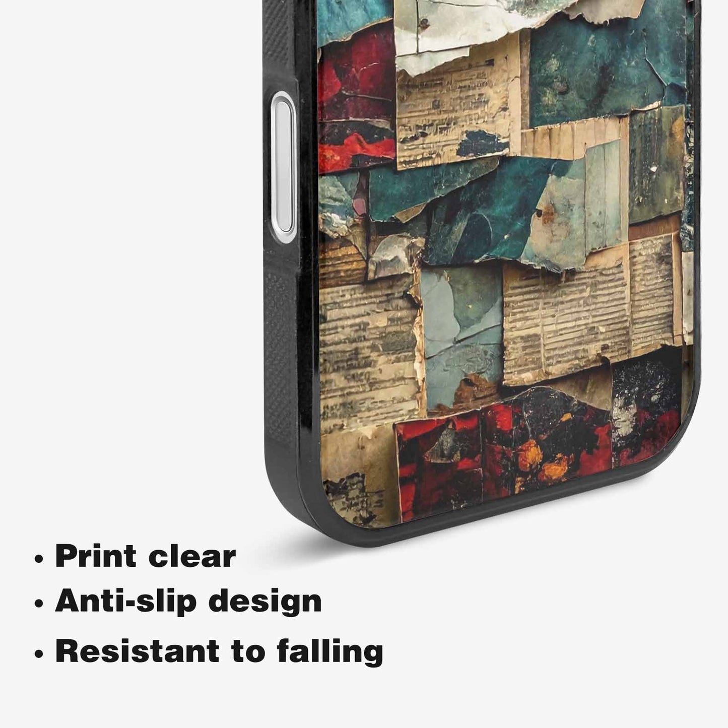 iPhone 16 Plus Case — Distressed Grunge Texture Pattern Hundreds Of, Custom Printed Phone Case