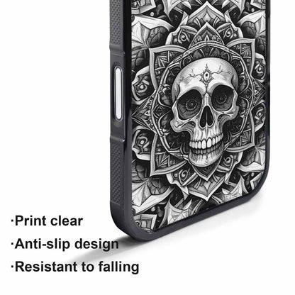 iPhone 17 Pro Case — Skull Dark Art Gothic Print Gothic, Custom Printed Phone Case