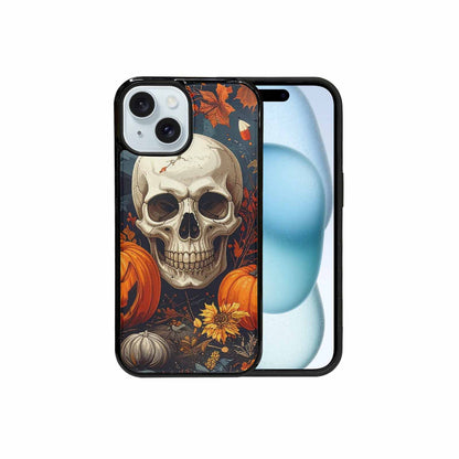 iPhone 15 Case — Halloween Skulls Pumpkins Custom, Unique Phone Case Design