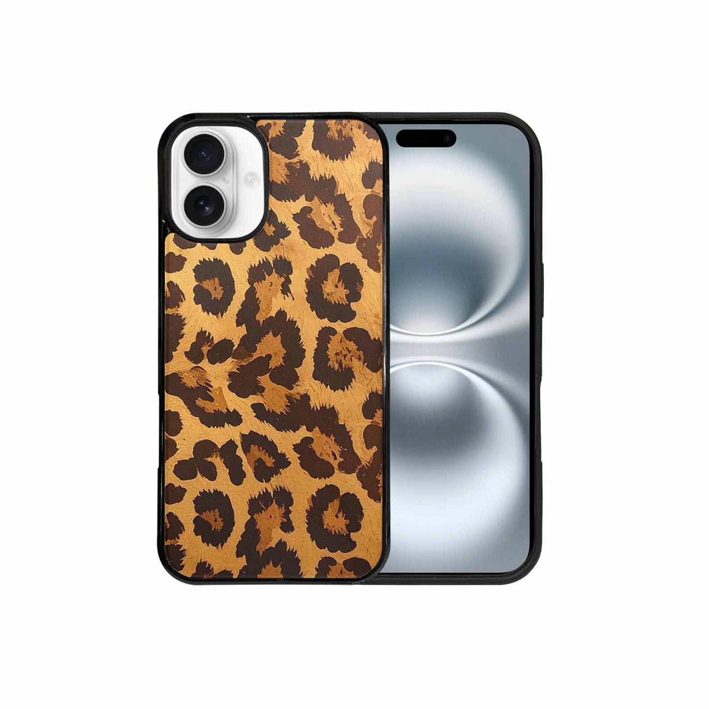 iPhone 16 Plus Case — Classic Leopard Print Warm Golden Tan, Unique Phone Case Design