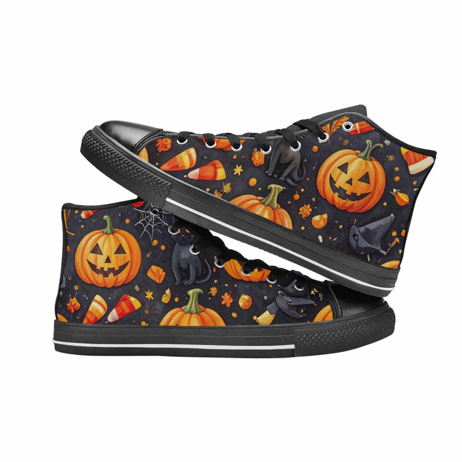 WOMEN'S Halloween High Top Canvas Dark Academia Custom Shoes