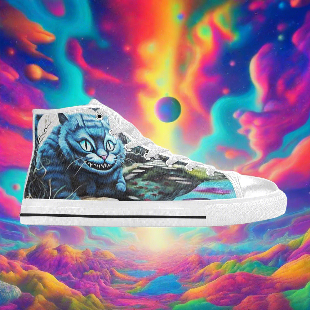Egyptian Orange Black Custom MEN Bold Art - Freaky Shoes | Custom Art Sneakers